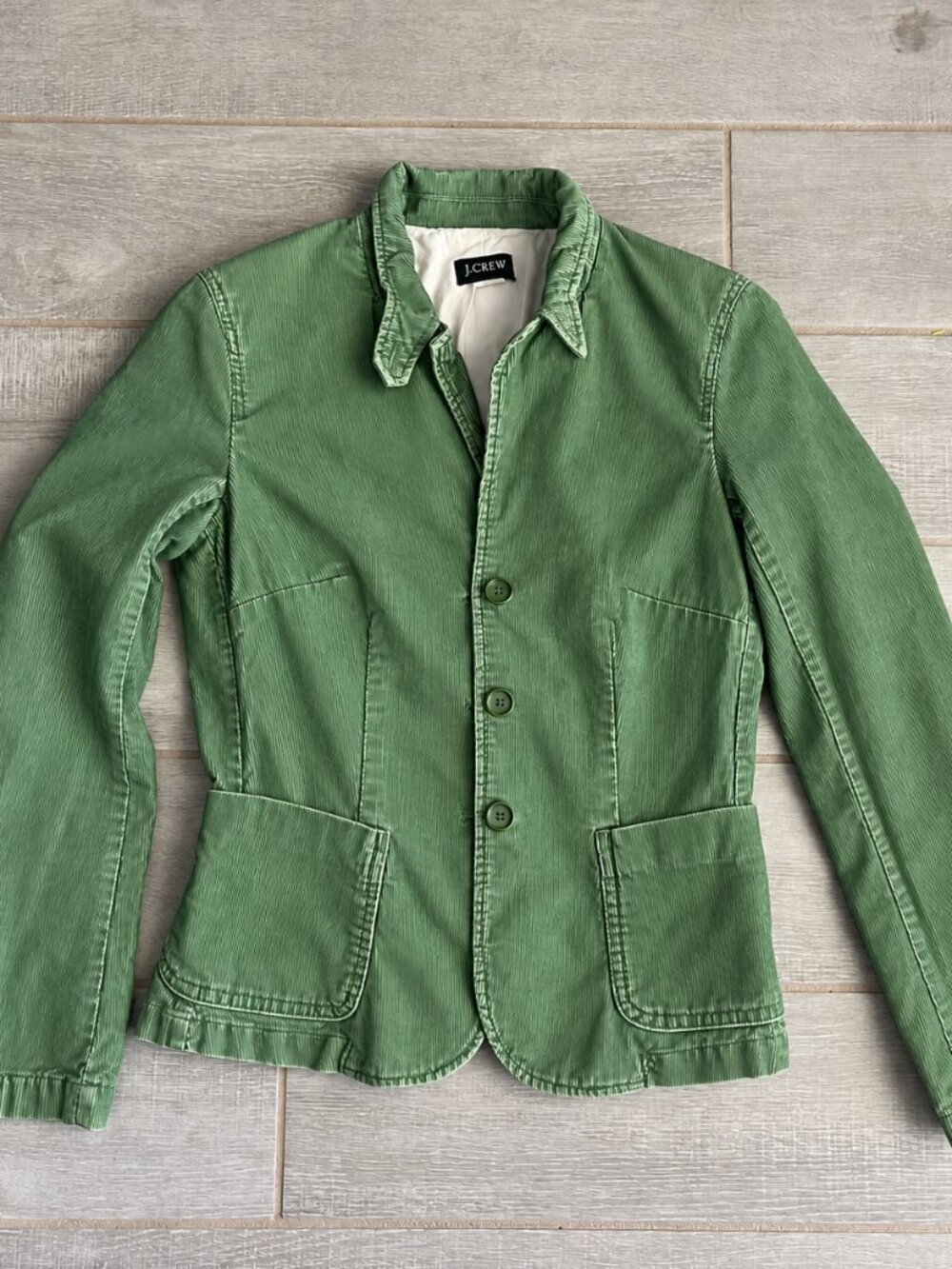 J.Crew green corduroy blazer/jacket/ sage/olive green/ mid-2000s